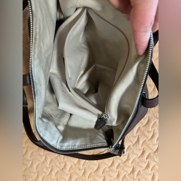 Dark brown pebbled leather coach hobo bag - Picture 5 of 6